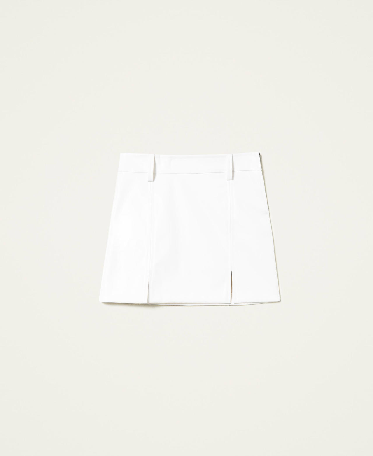 Мини-юбка из ткани с покрытием Off White Девочка 212GJ2571-0S