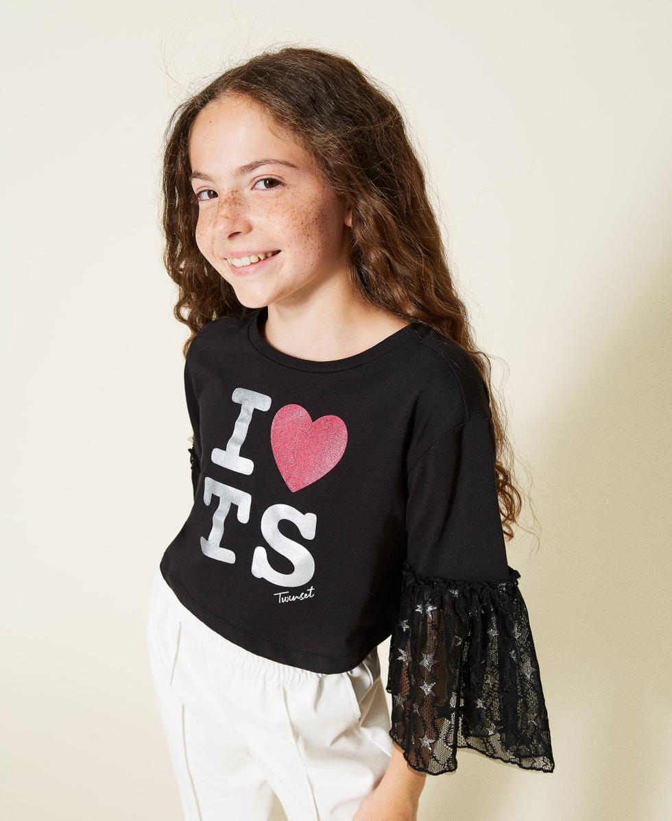 Tee shirt dentelle fille 2025