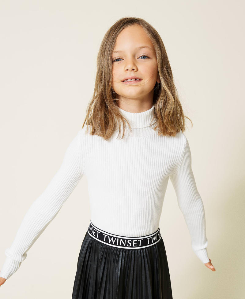 Ribbed turtleneck jumper Off White Girl 212GJ3010-01