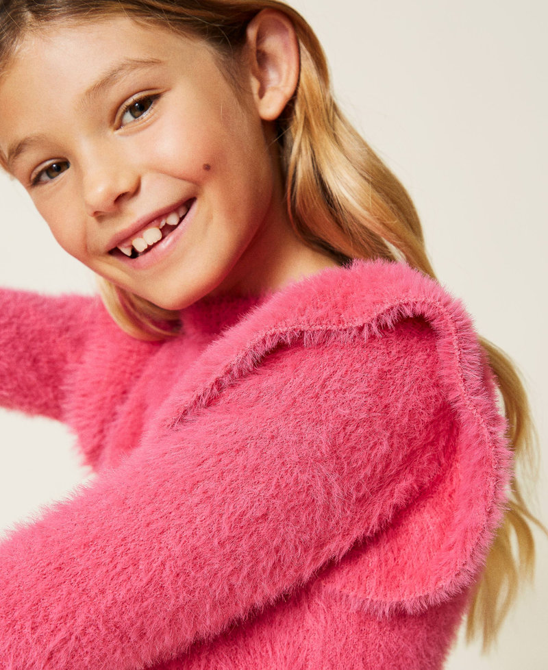 Pullover mit Volants Carmine Rose M&auml;dchen 212GJ3080-01
