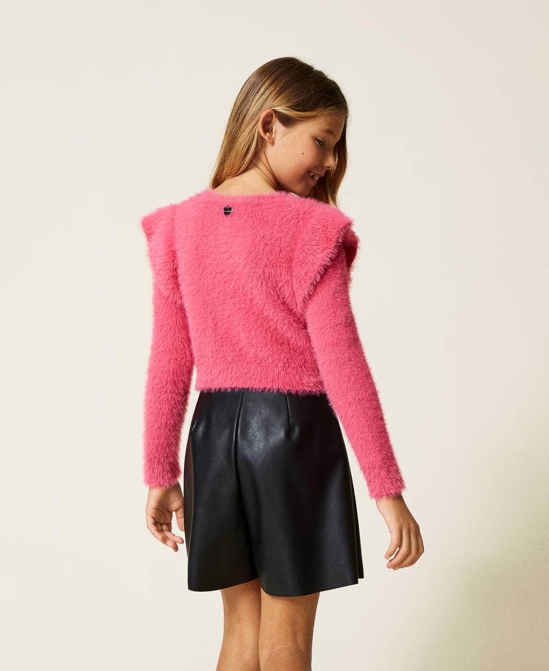 Pullover mit Volants Carmine Rose M&auml;dchen 212GJ3080-04