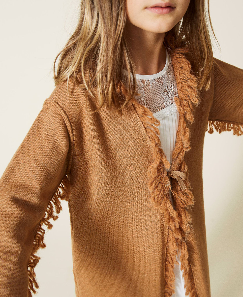 Cardigan with fringe best sale