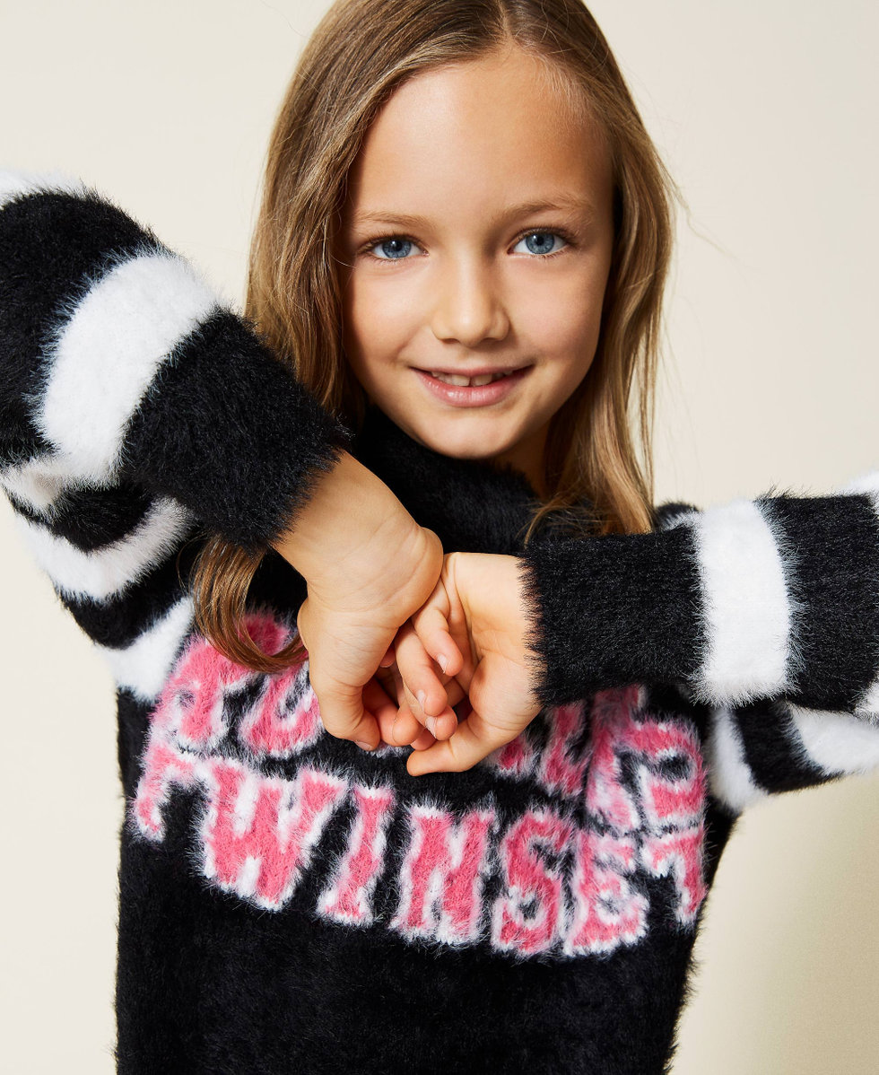 Girls black kenzo new arrivals jumper