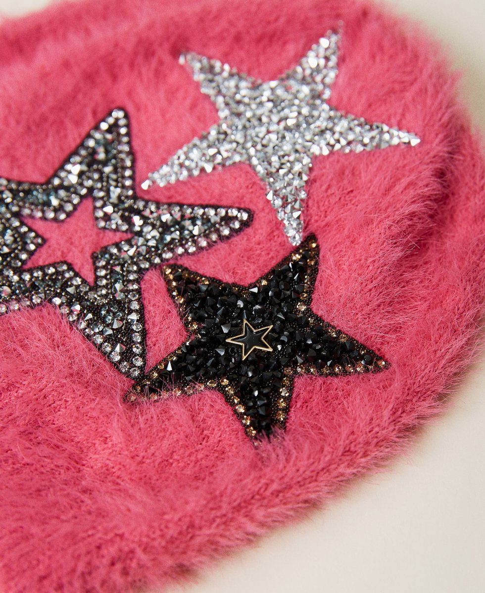 Bonnet avec &eacute;toiles Carmine Rose Fille 212GJ4918-02