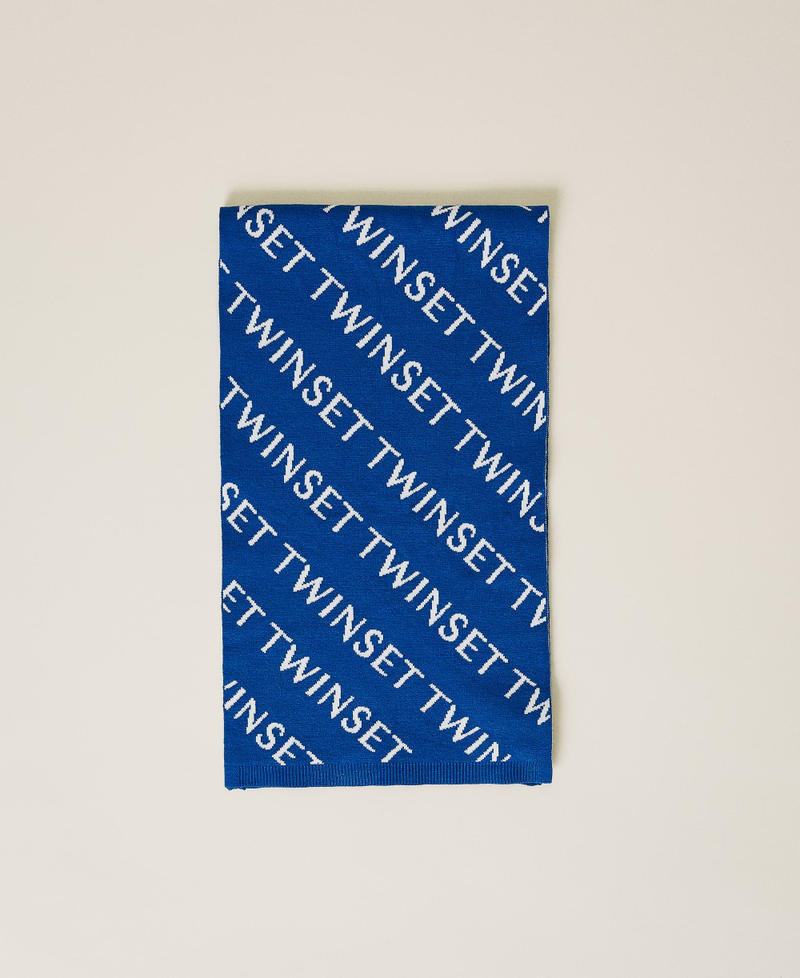 Scarf with jacquard logo Surf / Off White Jacquard Girl 212GJ491G-01