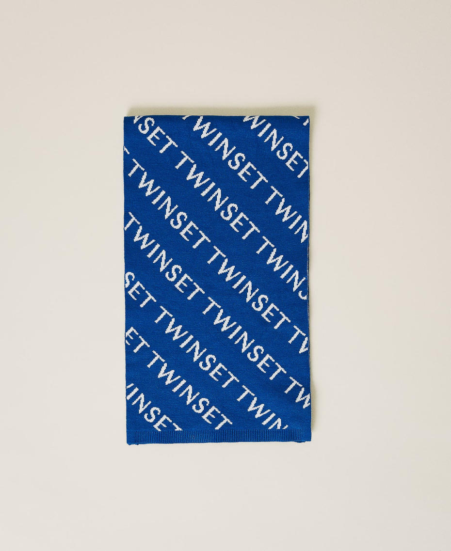 Scarf with jacquard logo Surf / Off White Jacquard Girl 212GJ491G-01