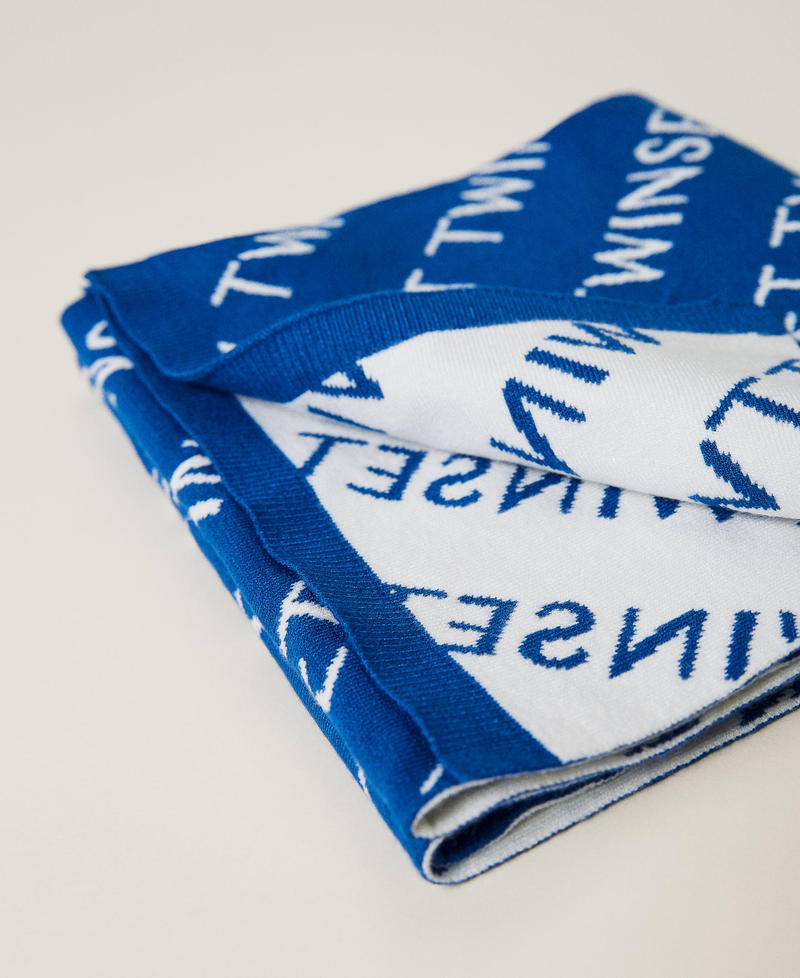 Scarf with jacquard logo Surf / Off White Jacquard Girl 212GJ491G-03