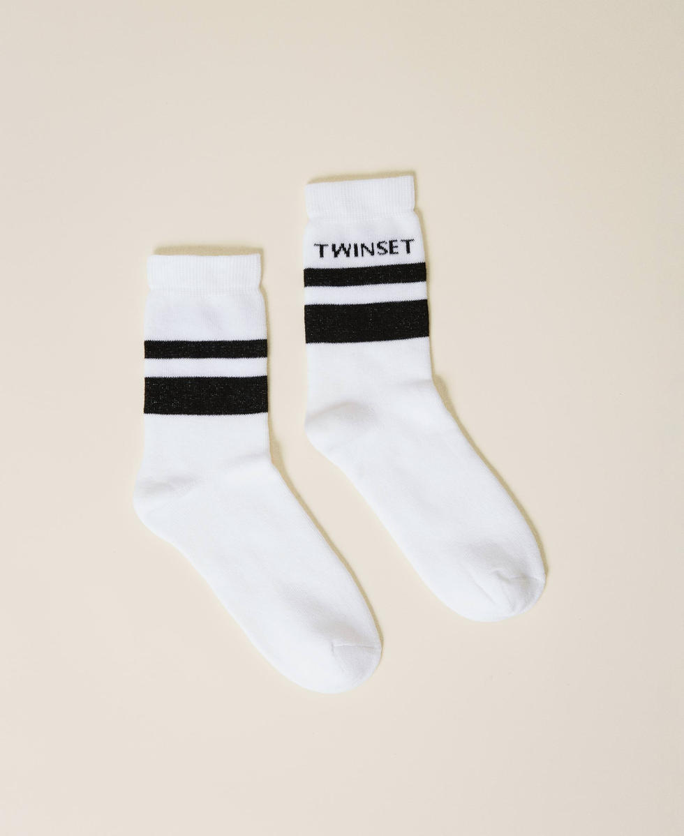 Off white striped hot sale socks