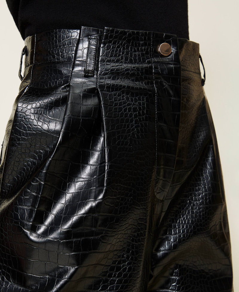 Croc top print trousers