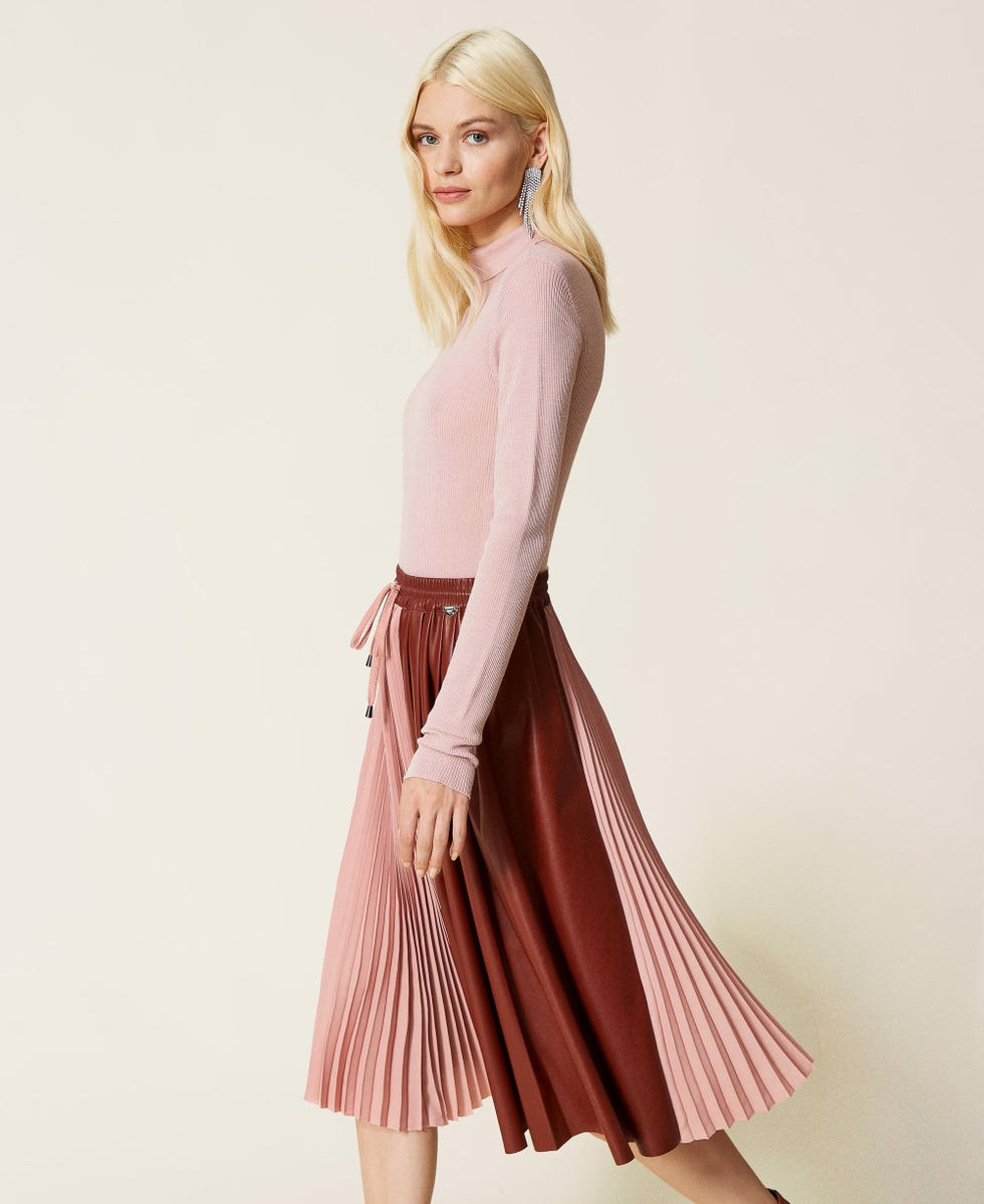 Drawstring pleated skirt outlet