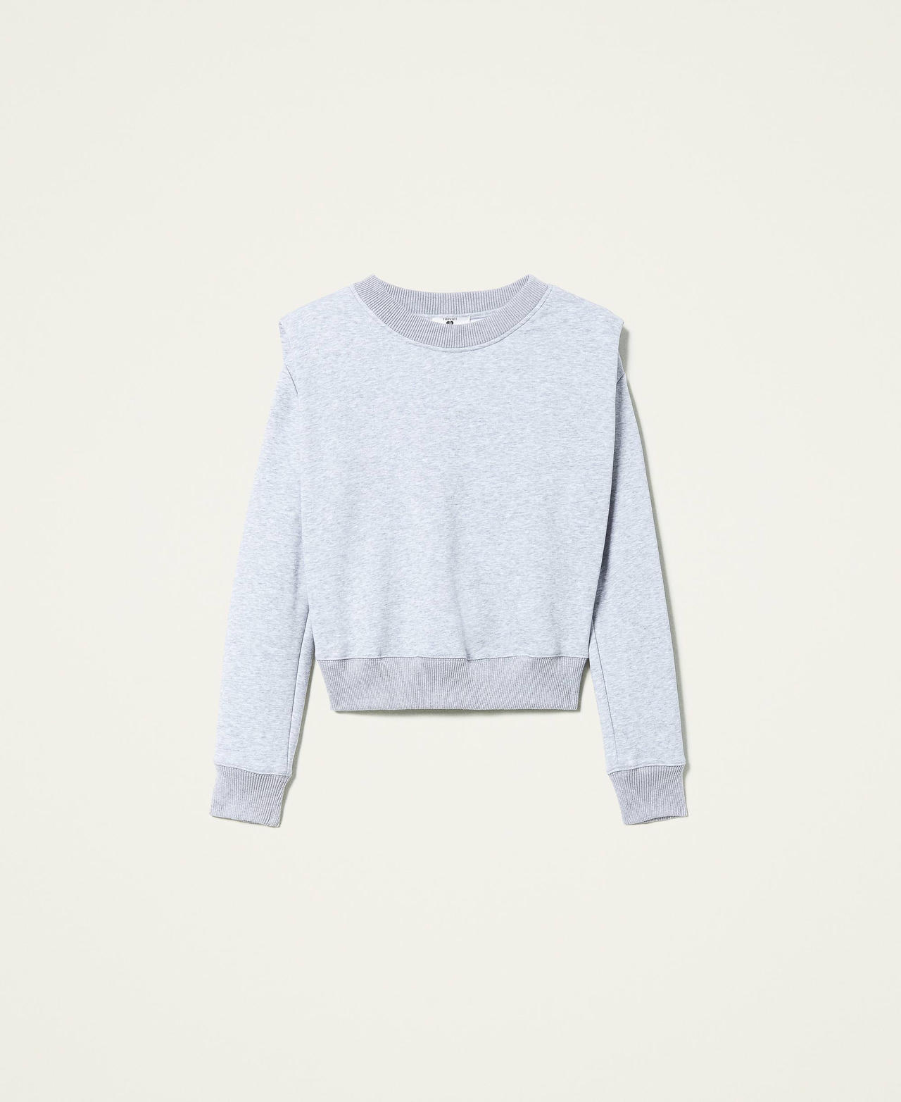 Felpa con spalline Grigio Mélange Donna 212LI2TAA-0S