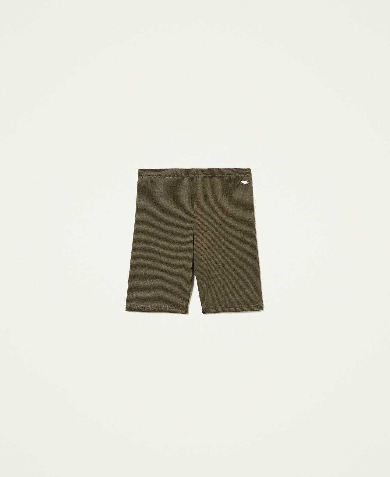 Short cycliste c&ocirc;tel&eacute; Olive Fonc&eacute; Femme 212LI2VDD-0S