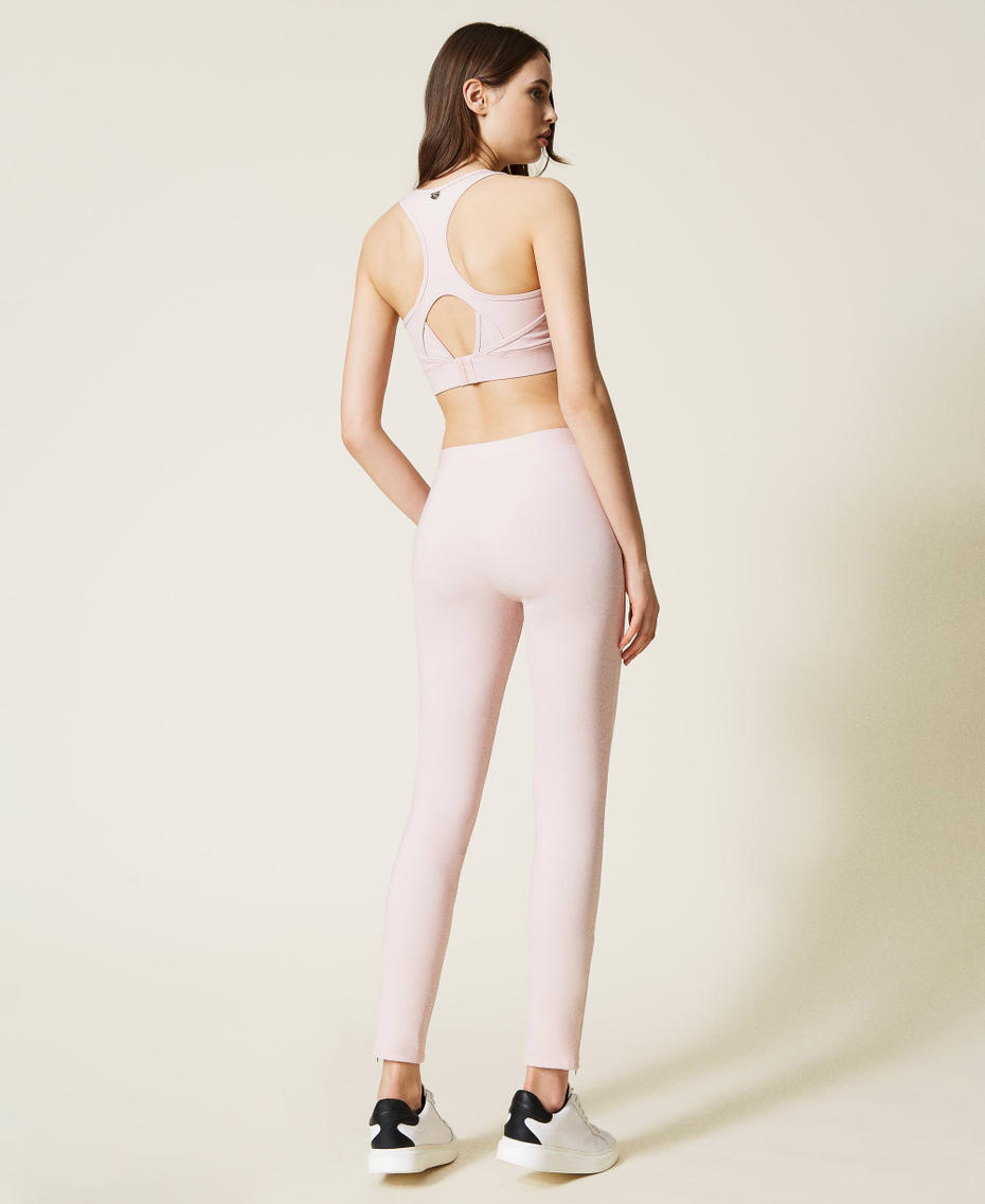 Technical fabric leggings Rose Chiffon Woman 212LI2VJJ-03