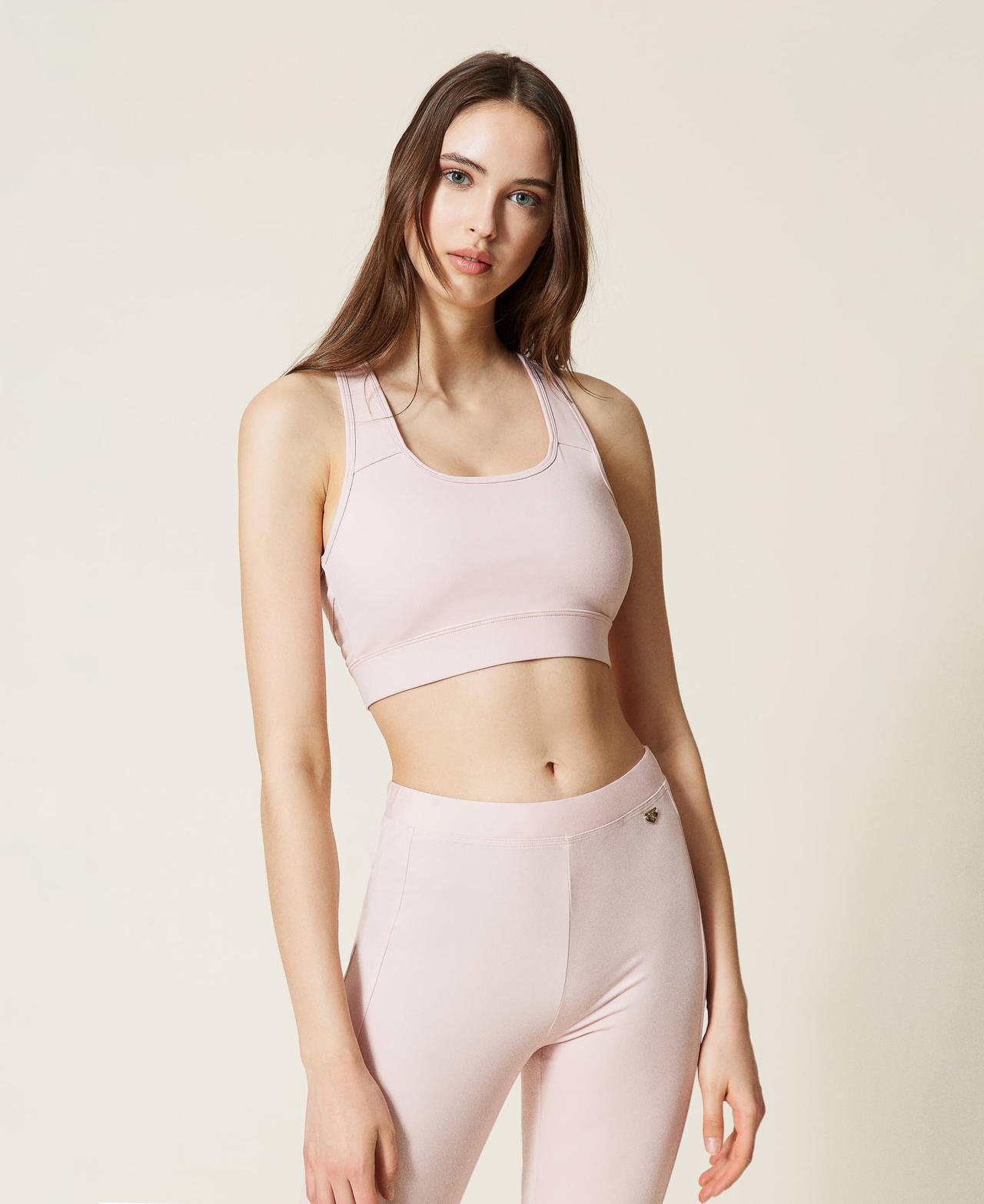 Top in tessuto tecnico Chiffon Rose Donna 212LI2VLL-02