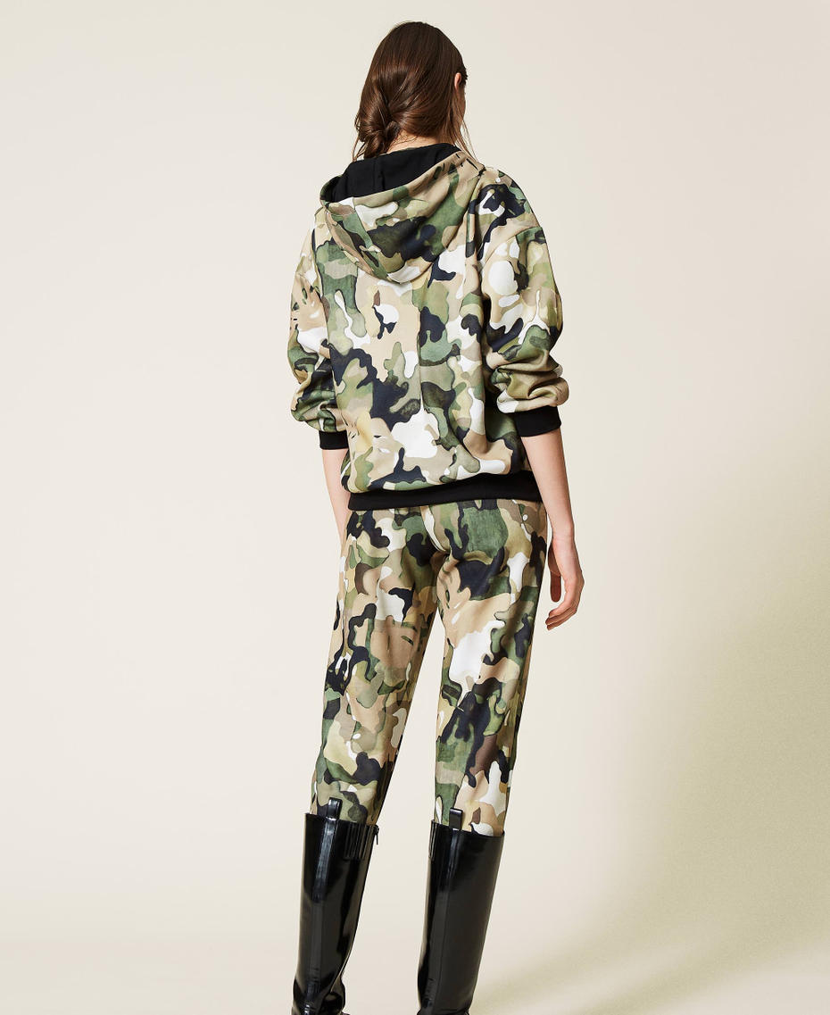 Camouflage hoodie and trousers Jungle Camouflage Print Woman 212LI2WAA-05