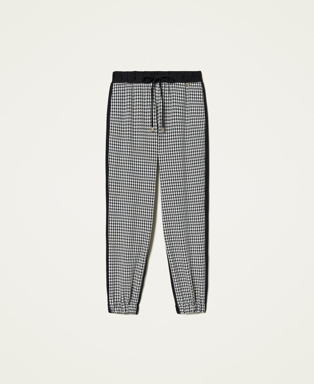 Houndstooth joggers Ivory Houndstooth / Black Woman 212LI2YCC-0S