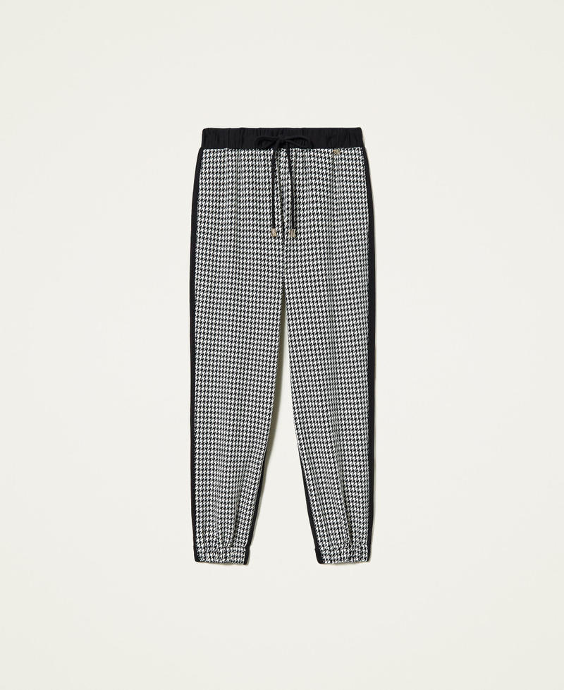 Houndstooth joggers Ivory Houndstooth / Black Woman 212LI2YCC-0S