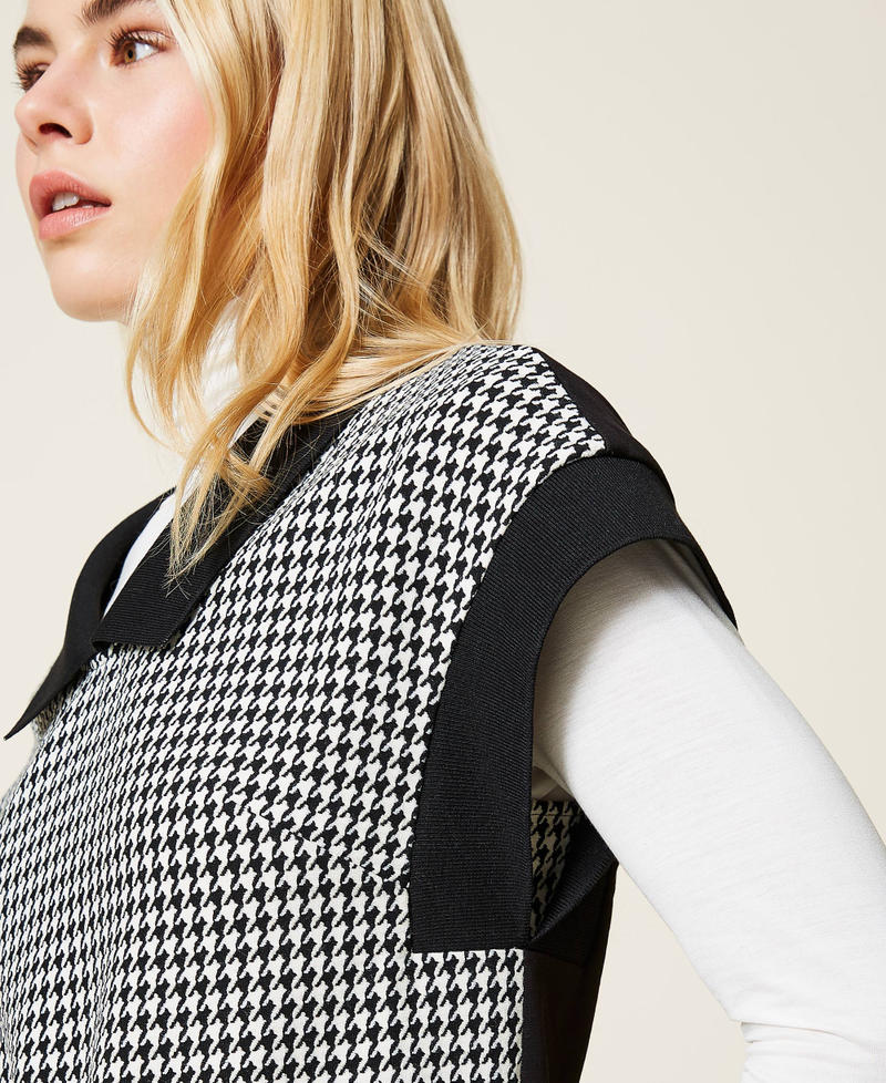 Abito pied-de-poule Pied De Poule Avorio / Nero Donna 212LI2YEE-05