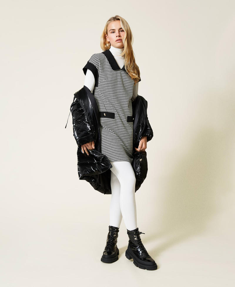 Abito pied-de-poule Pied De Poule Avorio / Nero Donna 212LI2YEE-0T