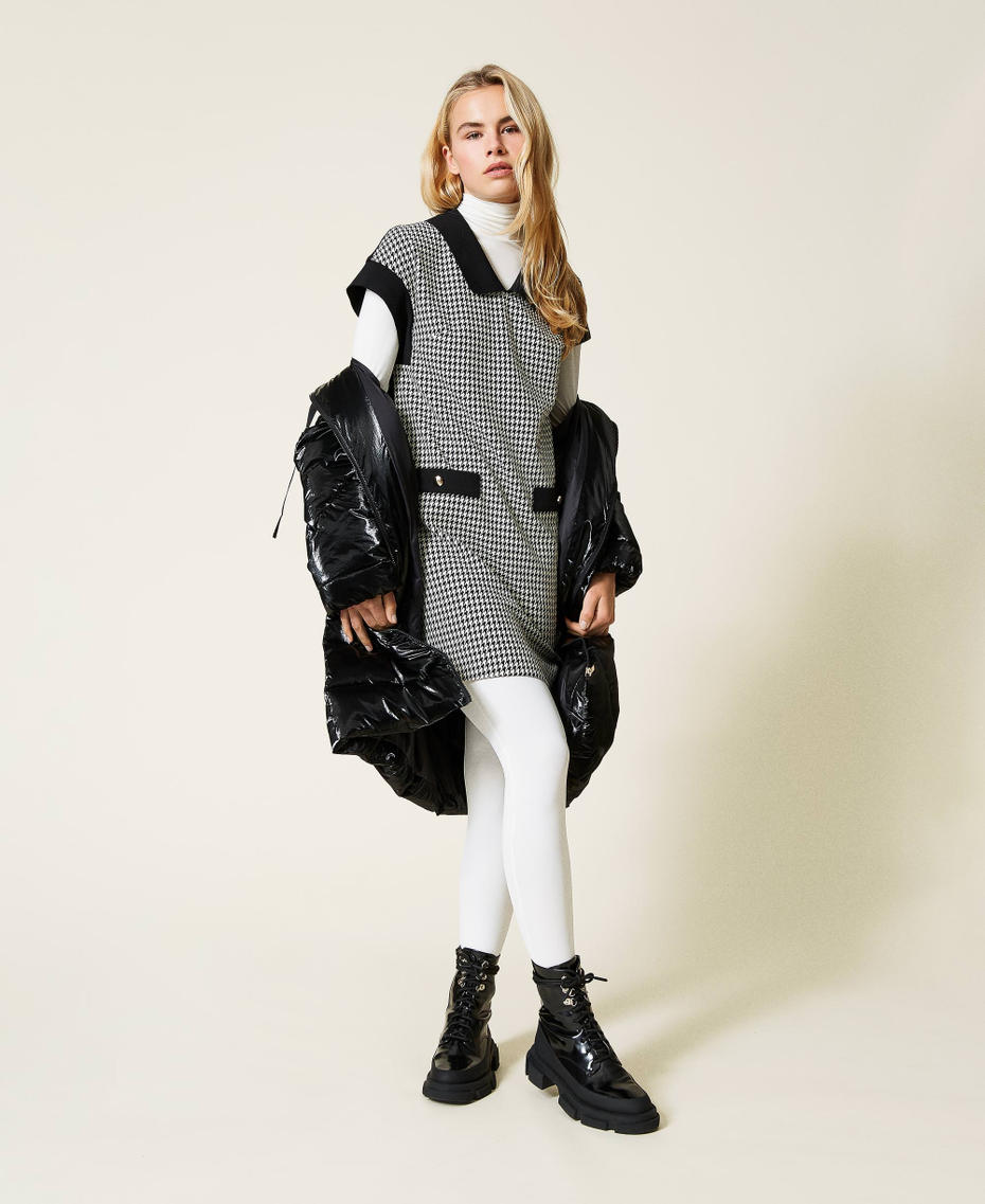 Abito pied-de-poule Pied De Poule Avorio / Nero Donna 212LI2YEE-0T