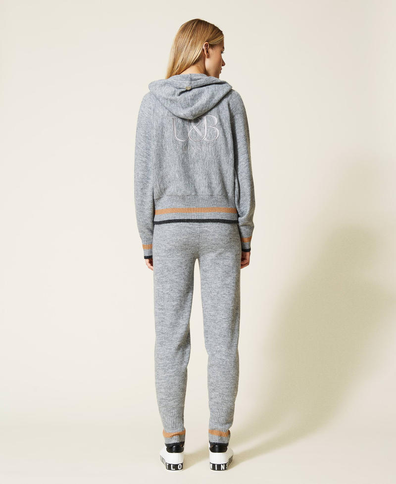 Hooded jumper and joggers Grey Marl / Anthracite / Desert Light Multicolour Woman 212LI3QGG-05