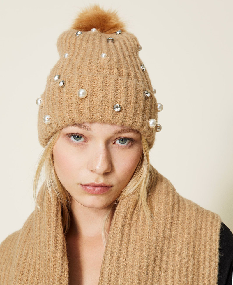 M&uuml;tze mit Perlen und Strass Light Desert Frau 212LI4ZAA-0S