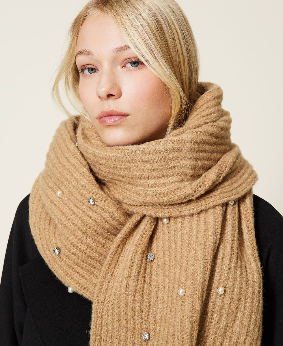Scarves with pearls sale