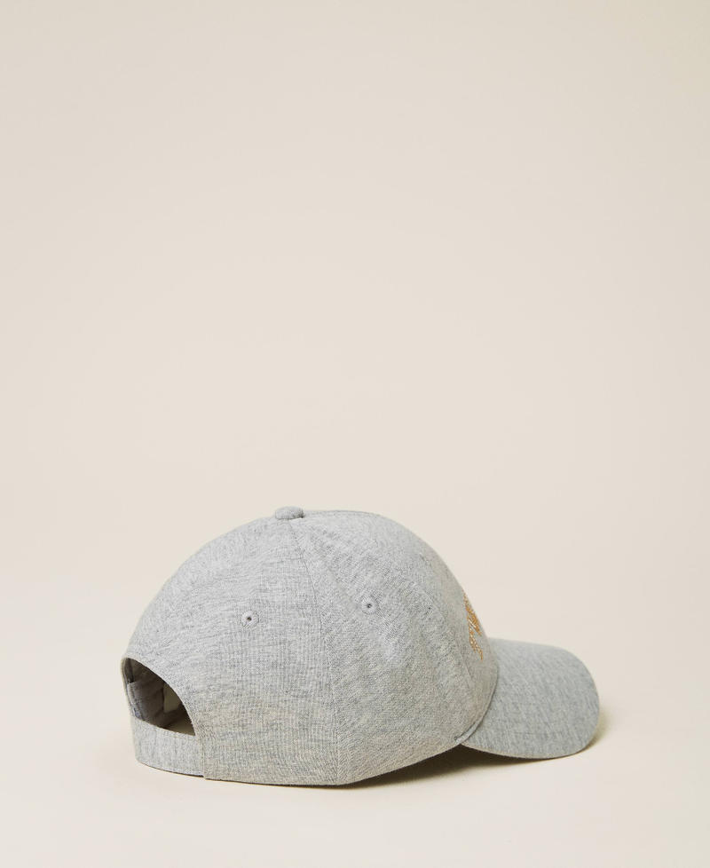 Baseball cap with logo Melange Grey Woman 212LI4ZHH-03