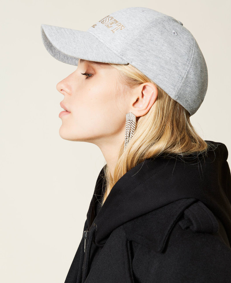 Cappello da baseball con logo Grigio M&eacute;lange Donna 212LI4ZHH-0S