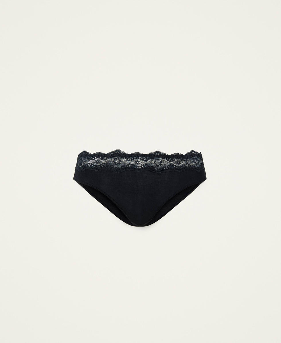 Slip femme noir dentelle clearance