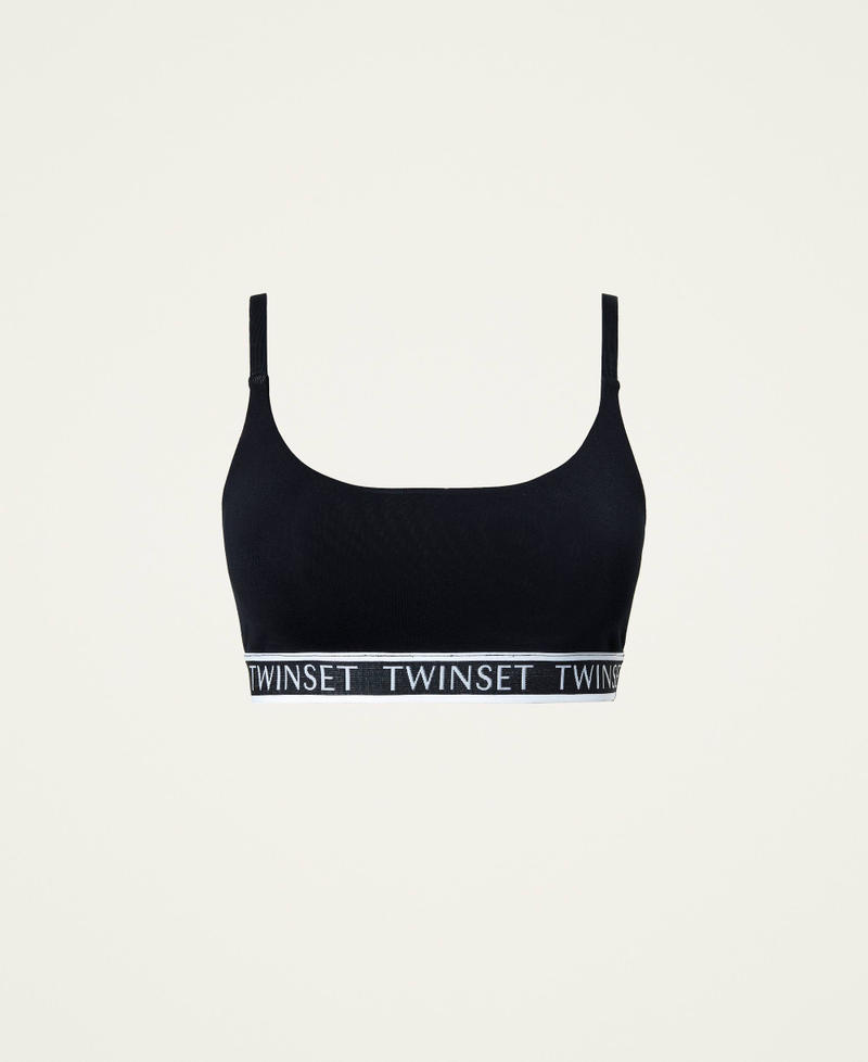 Cami bra with logo Black Woman 212LI6AVV-0S