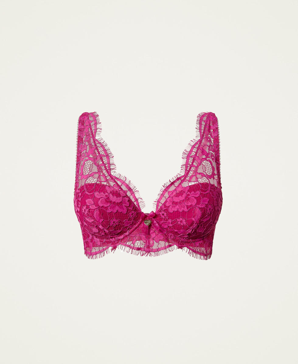 Lace bralette Woman Fuchsia TWINSET Milano