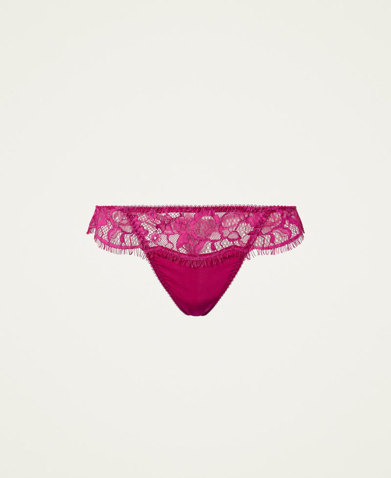 String avec dentelle Fuchsia &laquo;&nbsp;Peony&nbsp;&raquo; Femme 212LI6B88-0S