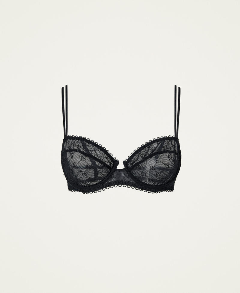 Underwired tulle bra Black Woman 212LI6C55-0S