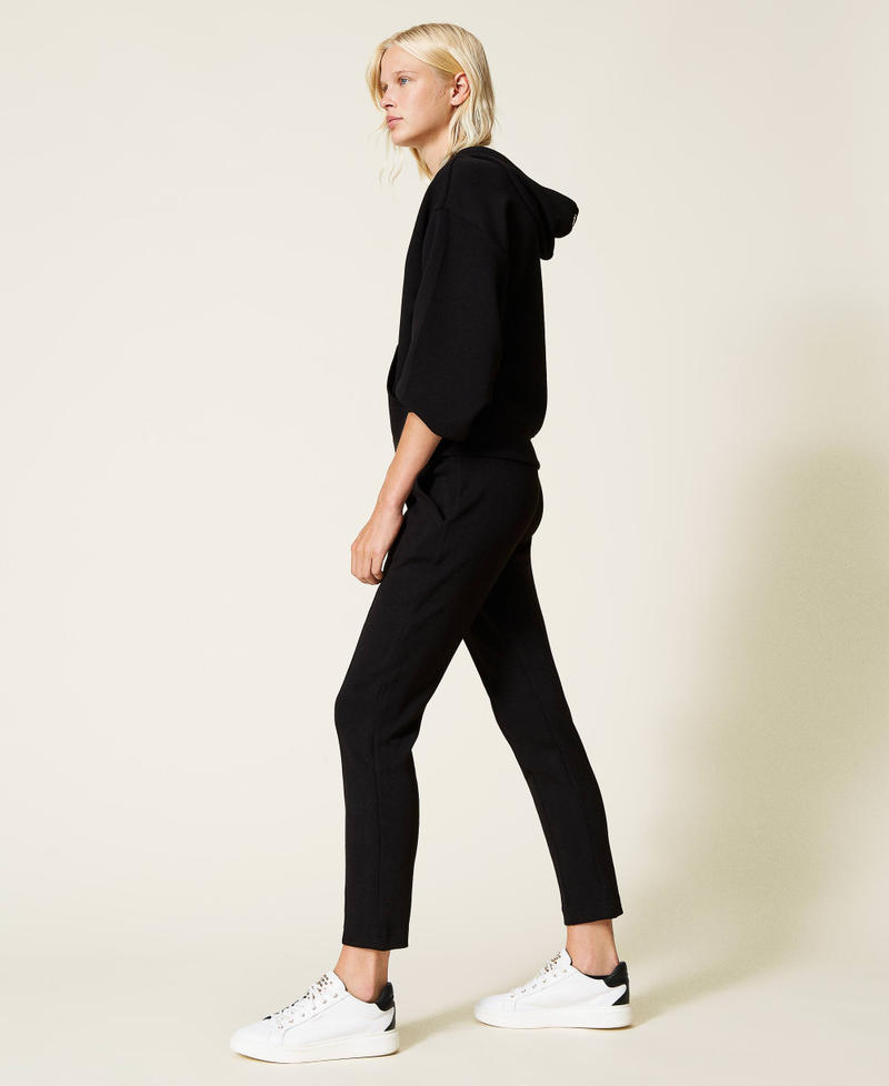 Scuba hoodie and trousers Black Woman 212LL2FAA-03