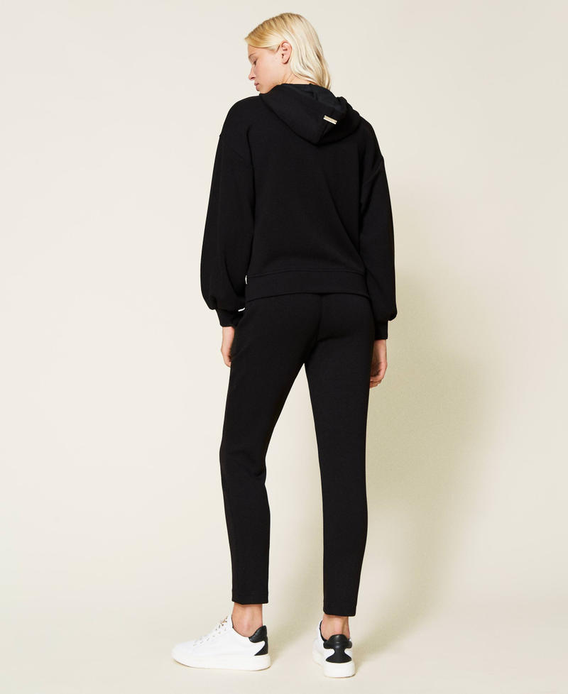 Scuba hoodie and trousers Black Woman 212LL2FAA-04