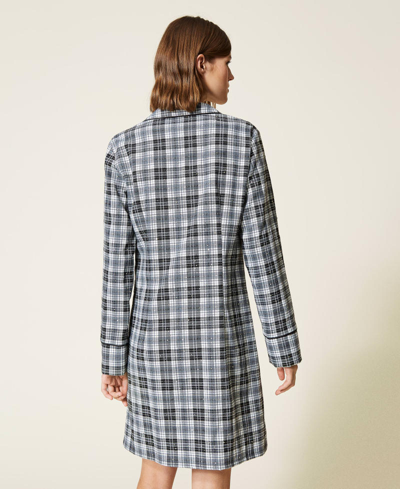 Chequered night gown Check Woman 212LL2LEE-03