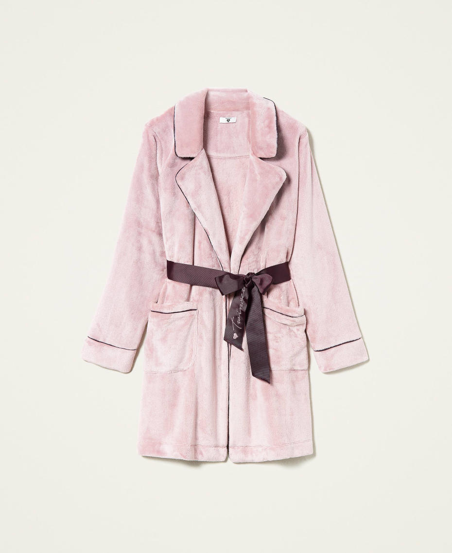 Dressing gown with logo belt “Pale Mauve” Pink Woman 212LL2NBB-0S