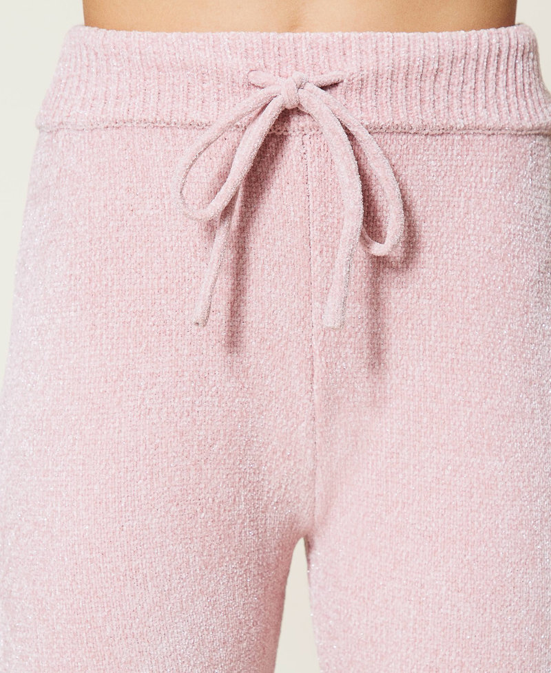 Maglia e pantaloni in ciniglia lurex Rosa "Pale Mauve" Donna 212LL3GJJ-05