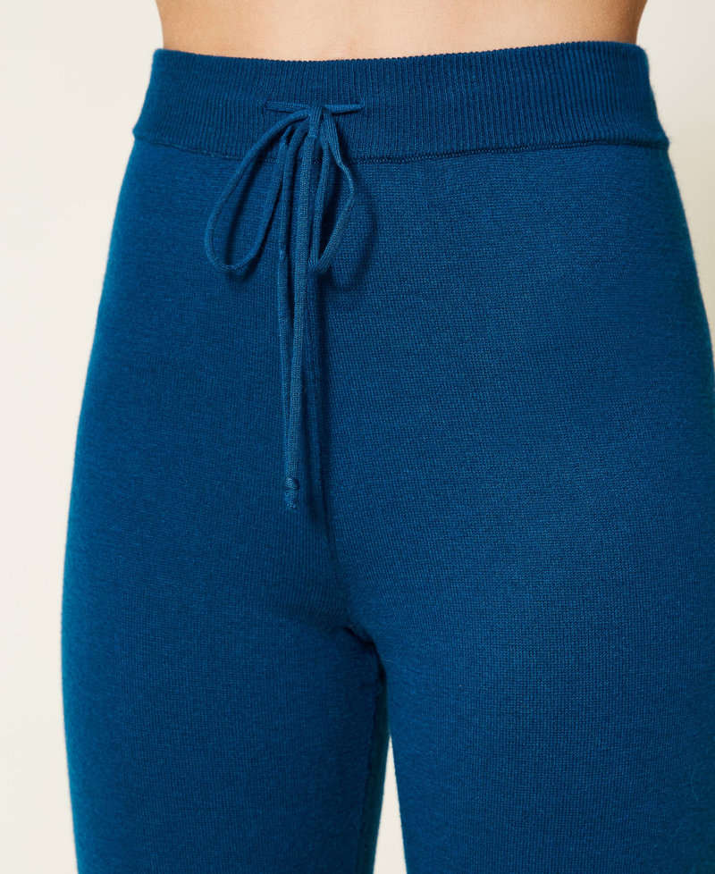 Pull et pantalon en laine mélangée Bleu Opal Femme 212LL3HEE-05