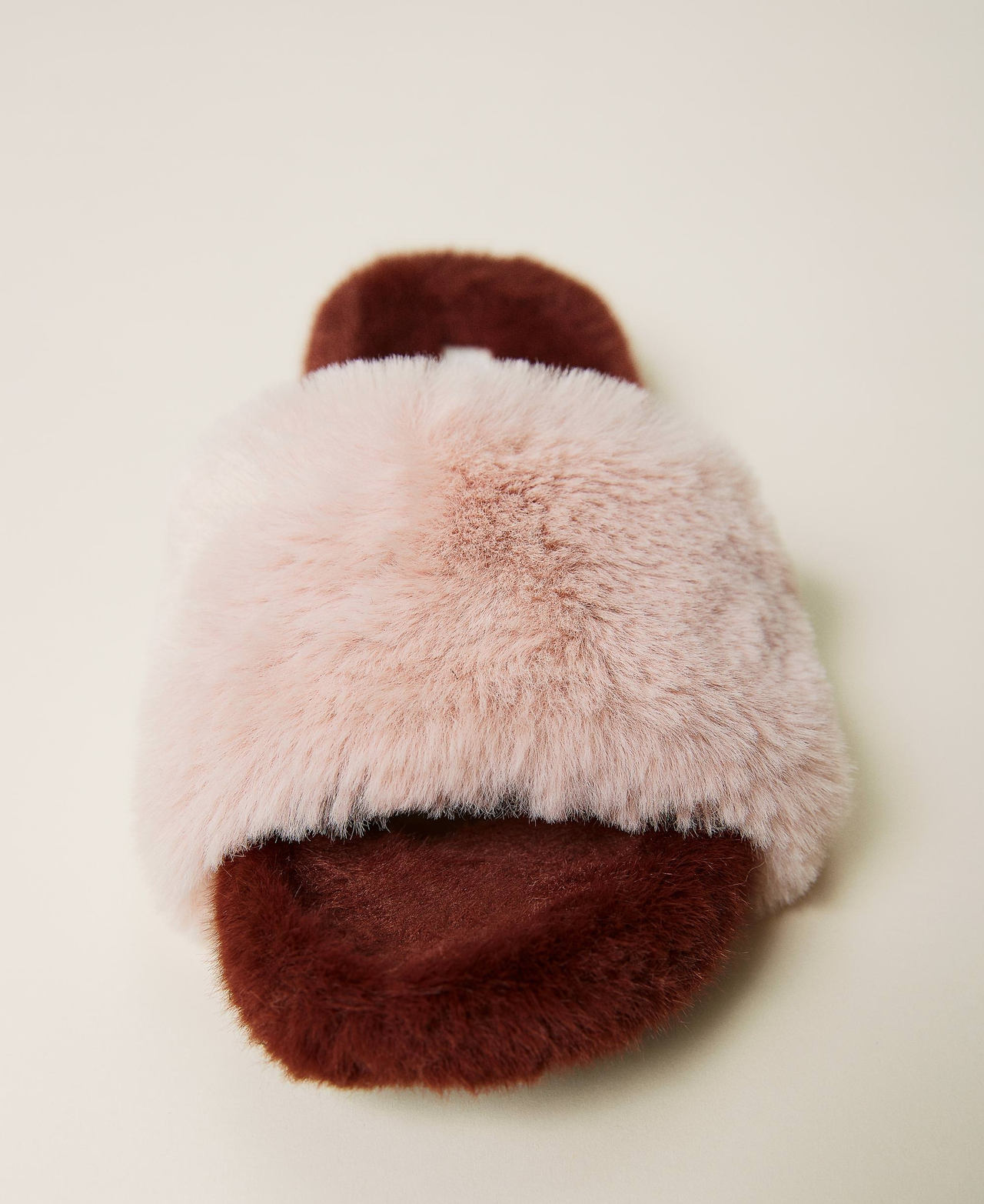 Two-tone slides Two-tone “Pale Mauve” Pink / “Dark  Wine” Purple Woman 212LLPZAA-03