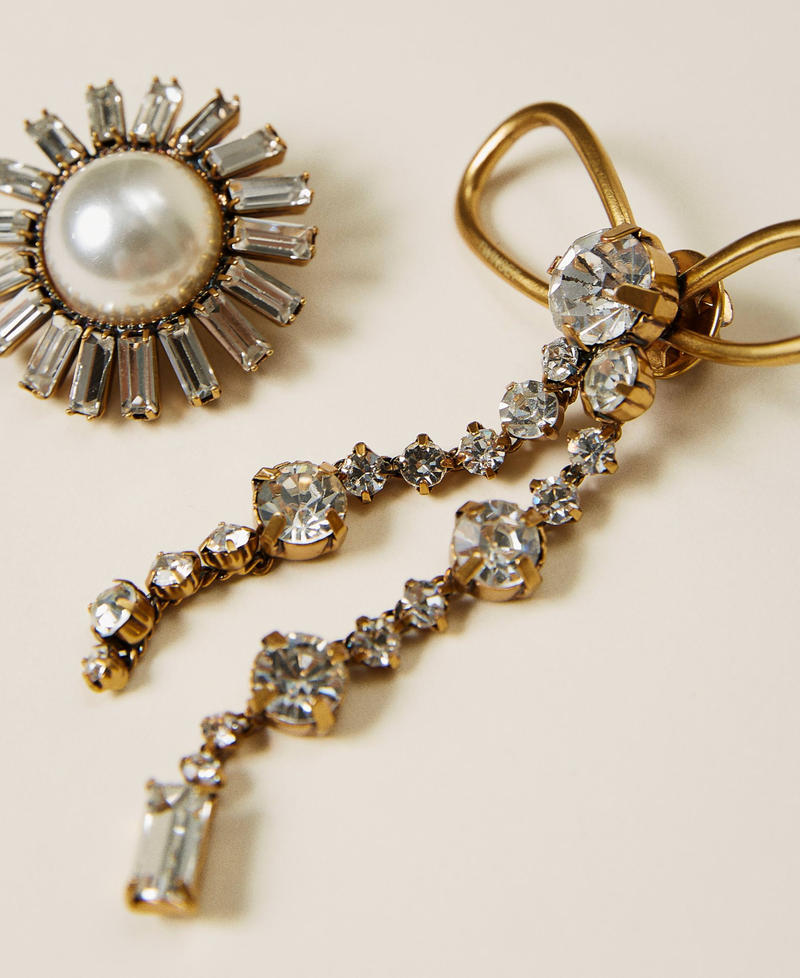 Parure de broches avec nœud et perles Cristal Femme 212TA4015-02