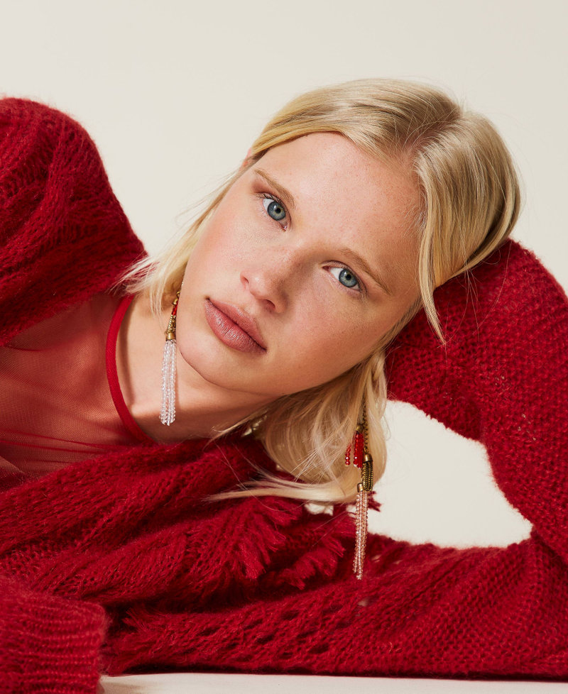 Orecchini con nappe di perline Oro "Ottone invecchiato Ramato" Donna 212TA401J-0S