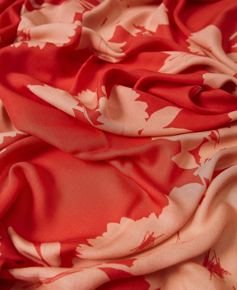 Keffieh avec imprimé floral Imprimé Fleur Rose Géranium Femme 212TA4071-03