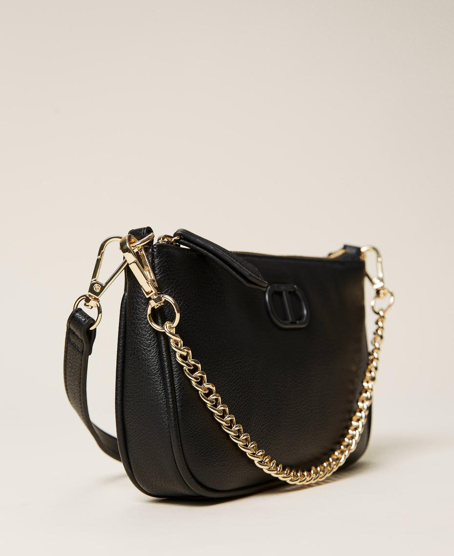 Borsa 'Petite' a spalla con catena e logo