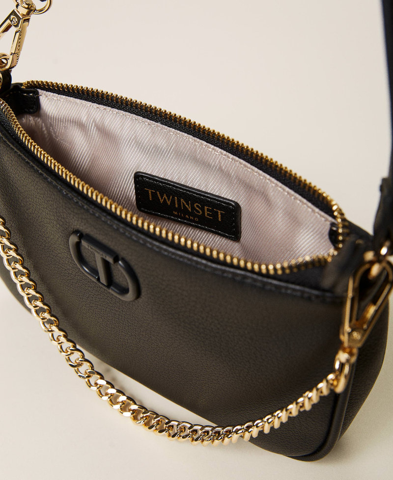 Borsa 'Petite' a spalla con catena e logo