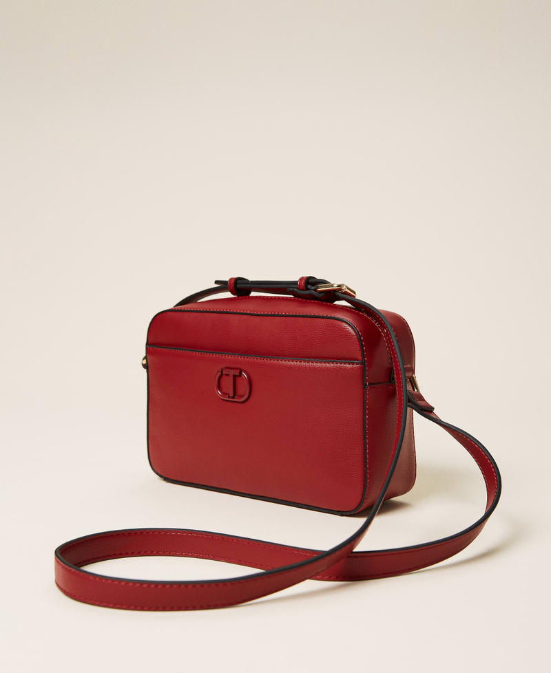 Shoulder bag with pocket "Geranium" Red Woman 212TB7067-01
