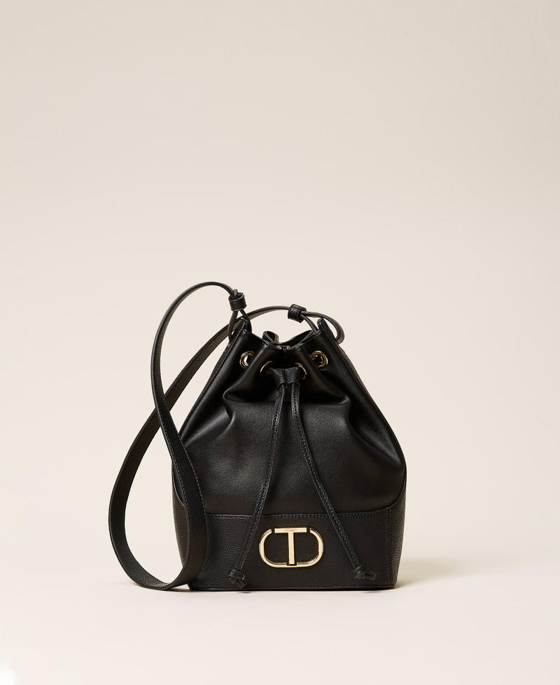 Bolso tipo saco con logotipo Negro Mujer 212TB7092-01