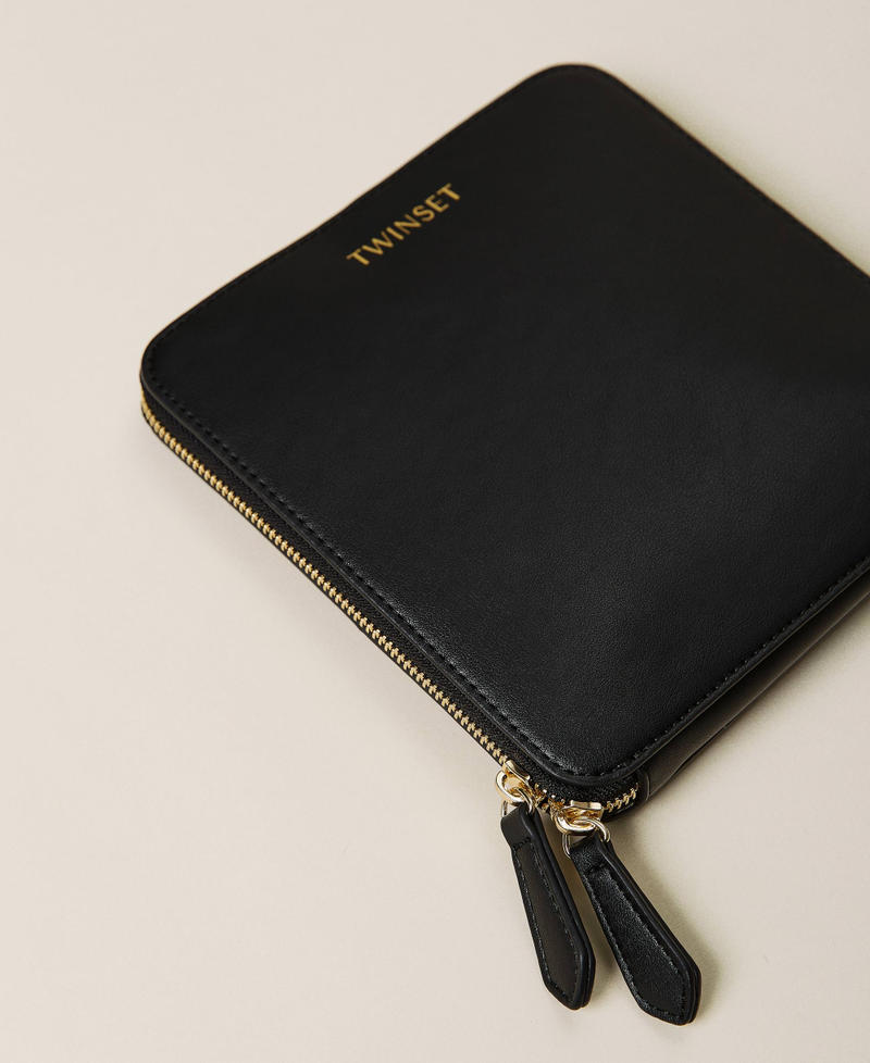 Borsa shopper ripiegabile con logo Nero Donna 212TB7190-05