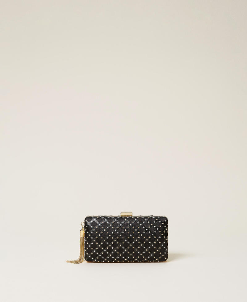 Clutch bag with studs Black Woman 212TB7210-03